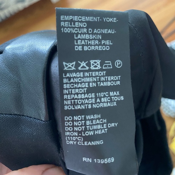 The Kooples Womens Black Suit Wool Trouser, Leather Trim 40 FR / 30” - Picture 6 of 7